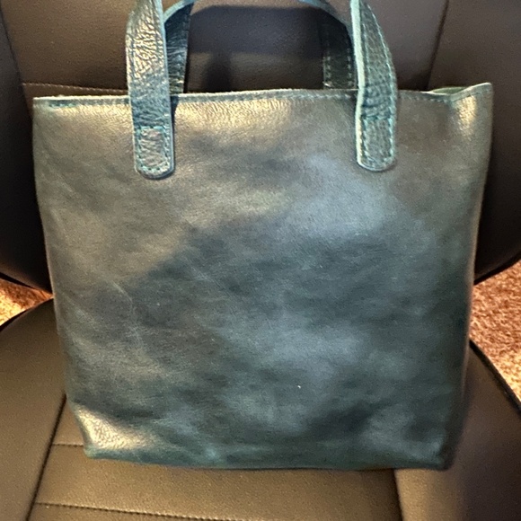 New Portland Leather Mini-Crossbody in Lagoon - Picture 3 of 5